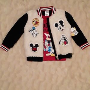 Mickey mouse jacket with shirt size 4t
